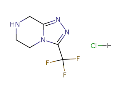 3-(trifluoromethyl)-5,6,7,8-tetrahydro-[1,2,4]triazolo[4,3-a]pyrazine hydrochloride