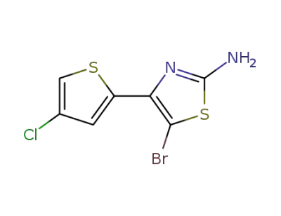 5-bromo-4-(4-chlorothiophen-2-yl)-2-aminothiazole