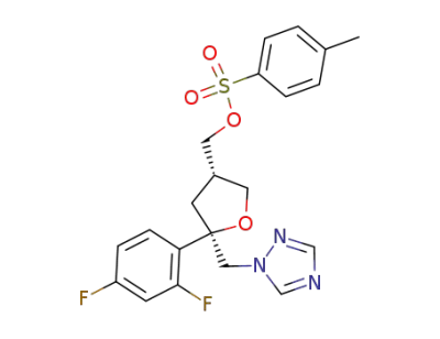(2R-cis)-2-(2,4-difluorophenyl)-4-[[(4-methylphenyl)sulfonyloxy]methyl]-2-[(1H-1,2,4-triazol-1-yl)methyl]tetrahydrofuran
