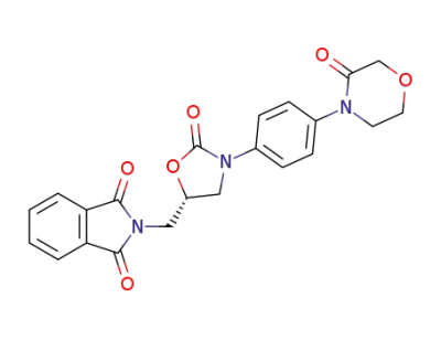 2-({(5S)-2-oxo-3-[4-(3-oxo-4-morpholinyl)phenyl]-1,3-oxazolidin-5-yl}methyl)-1H-isoindole-1,3(2H)-dione