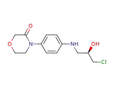 4-[4-(N-(3-chloro-(2R)-2-hydroxy-1-propyl)amino)phenyl]morpholin-3-one