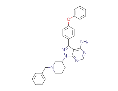 (R)-1-(1-benzylpiperidin-3-yl)-3-(4-phenoxyphenyl)-1H-pyrazolo[3,4-d]pyrimidin-4-amine