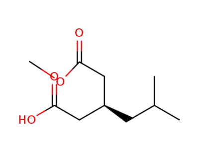 (3S)-3-(2-methoxy-2-oxoethyl)-5-methylhexanoic acid