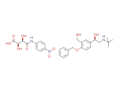 4-nitro tartranilic acid salt of (R)-isomer of 4-benzyl salbutamol