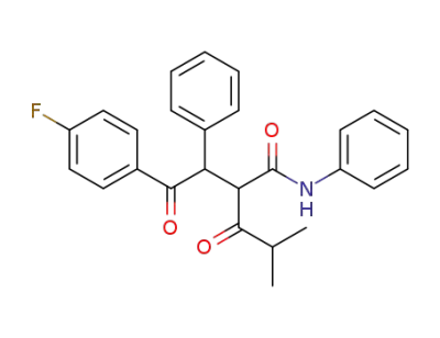 2-[2-(4-fluorophenyl)-2-oxo-1-phenylethyl]-4-methyl-3-oxopentanoic acid phenylamide