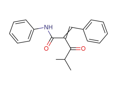 4-methyl-3-oxo-N-phenyl-2-(phenylmethylene)pentanamide